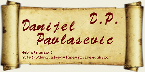 Danijel Pavlašević vizit kartica